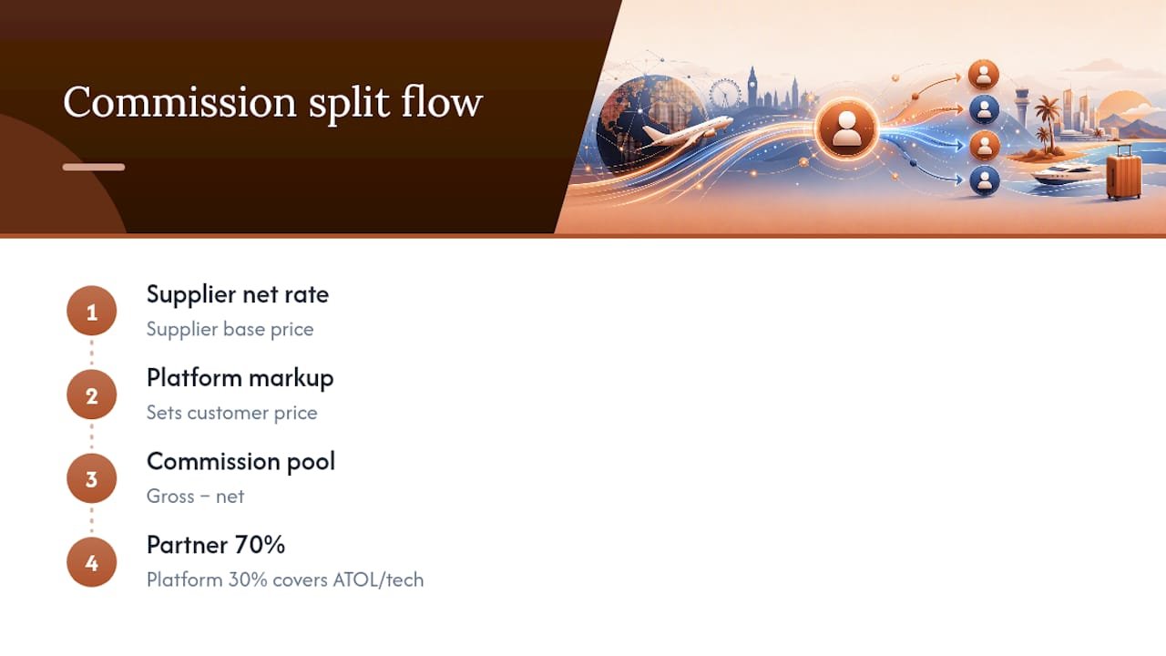 Commission split flow chart