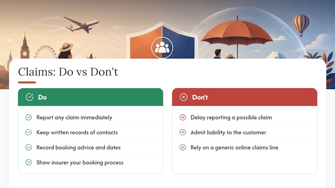 Claims process and how to handle insurance claims — overview diagram